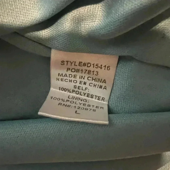 Entro Women’s Blue Floral Blouse Size L With Tag - Picture 6 of 7